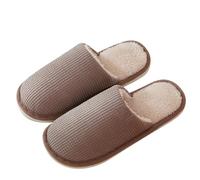 Women's Halloween Christmas Slippers - Cozy Plush Holiday House Shoes, Warm Indoor Outdoor Bedroom Footwear, Comfortable Soft Fuzzy Non-Slip Slippers for Women Everyday Casual Wear Coffee