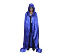 Womens Halloween Costume Satin Grim Reaper Cloak Cape Party Accessory