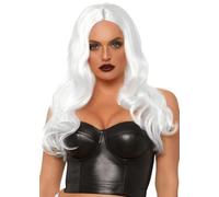 Womens Halloween Deluxe Long White Ghost Wig