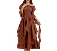 Women's Halloween Dress Costumes Hooded Witch Plus Size Glow in The Dark Top Fancy Outfit Renaissance Gothic Maxi Dresses for Party Cosplay