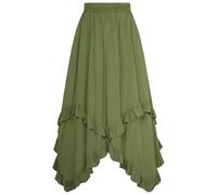 Womens Halloween Outfits Rave Clothes- Cute Gothic Steampunk Dark Style Traditional Cosplay Plus Size Renaissance High Waist Victorian Retro Medieval Vampire Vintage Skirts for Carnival Party