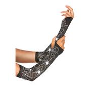 Women's Halloween spider web mittens