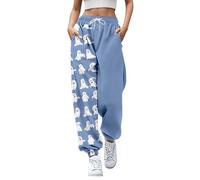 Womens Halloween Sweatpants Cute Ghost Pumpkin Bat Joggers Trousers Pockets | Cosy tapered leisure bottoms with drawstring waist pockets, spooky loungewear, sleeping, party or autumn winter daily wear