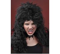 Womens Halloween Wild Black Curly Adult Fancy Dress Cosplay Wig