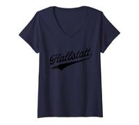 Womens Hallstatt Salzkammergut Österreich Austria V-Neck T-Shirt