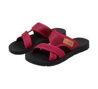 Women's Hallux Valgus Mules Summer Flat Lightweight Mesh Toe Separator Comfortable Big Toe Flip Flops Breathable Summer Shoes Beach Shoes Wide Feet Casual Shoes for Holidays and Leisure, Wine Red, 7