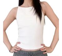 Womens Halter Tank Top, Solid Color Regular Fit