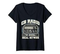 Women's Ham Radio CB Radio System Communication Technician V-Neck T-Shirt