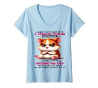 Women's Hamster I Didn't just Become a Grumpy Person Overnight V-Neck T-Shirt