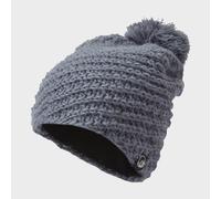 Women's Hand Knitted Beanie, Grey One Size