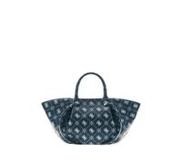 GUESS shoulder bag handbag Allegra Girlfriend Satchel Blue Logo dark blue