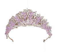Womens Handmade Crown Wedding Bridal Party Birthday Rhinestones Alloy Proories TS-J3254SP
