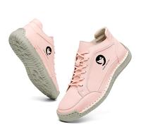 Women's Handmade Orthopedic Sneakers for Superior Comfort and Support with Soft Slip-On Loafers Design n80 Pink