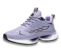 Women's Hands Free and Supportive Walking Shoes,The Shock-Absorbing Effect is Pronounced, Wide Toe, Lightweight, Breathable Mesh Sneakers(Purple,9.5 UK)