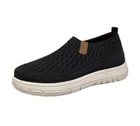 Women's Hands Free Slip-Ins Go Walk Flex-Relish Sneaker Ladies Slip-On Walking Shoes With Memory Foam Mesh Breathable Lightweight Casual Sneakers Solid Color Flat Summer Jogging Shoes