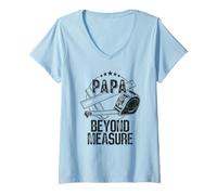 Womens Handymen Dad Papa Beyond Measure Husband V-Neck T-Shirt