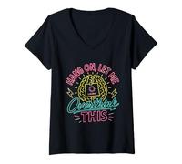 Women's Hang ON, LET ME Overthink This Loading. Overthinking Humor V-Neck T-Shirt