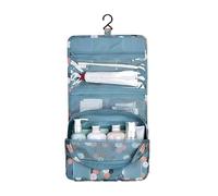 Women's Hanging Cosmetic Organizer - Waterproof Travel Toiletry Bag w/9 Pockets, Hotel Shower Instant Closet