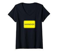 Women's Hannover Niedersachen Sturmfest Capital Germany V-Neck T-Shirt