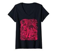 Womens Happiness in Italian Language, Happy Italy V-Neck T-Shirt