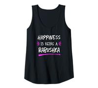 Womens Happiness is Being A Babushka Cute Grandma Tank Top