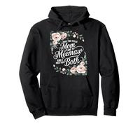 Women's Happiness Is Being A Meemaw Mother's Day Grandmother Pullover Hoodie