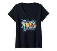 Womens Happy Yikes Costume for Adults and Kids V-Neck T-Shirt