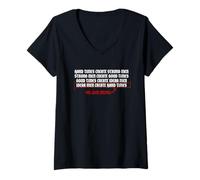 Womens Hard Times Create Strong Men - Weak Men Create Hard Times V-Neck T-Shirt