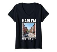 Women's Harlem New York V-Neck T-Shirt