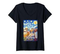 Women's Harlem New York V-Neck T-Shirt