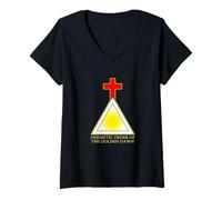 Women's Harmetic Order Magic of Golden Dawn V-Neck T-Shirt