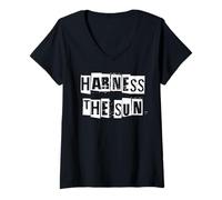 Women's Harness The Sun Solar Power V-Neck T-Shirt