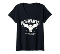 Women's Harry Potter Hedwig V-Neck T-Shirt