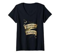 Womens Harry Potter Mischief Managed V-Neck T-Shirt