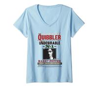 Womens Harry Potter Quibbler Undesirable Harry Potter V-Neck T-Shirt