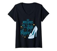 Womens Has Anyone Seen My Glass Slipper Design V-Neck T-Shirt