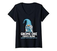 Womens Hashimoto’s Warrior Hashimoto's Thyroid Disease Awareness V-Neck T-Shirt