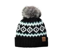 ARIAT Bristol Womens Faux Fur Pom Pom Beanie - Black