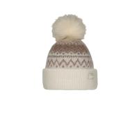 Barts | Woodstar Beanie | Chunky Knit Pom-Pom Hat | Cream | WildBounds One Size