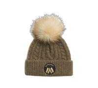 Superdry Ladies Luxury Cable Knit Beanie Hat, moss khaki, One Size