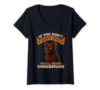 Womens Havana Brown If You Don’t Have One Vintage Cat Owner V-Neck T-Shirt
