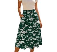 Women's Hawaiian Skirt - Stretchy Midi Skirt - Elegant and Versatile Solid Colour Ideal for Casual Outfits