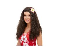 Womens Hawaiian Wig - Brown