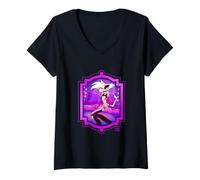 Womens Hazbin Hotel - Angel Dust V-Neck T-Shirt