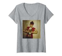 Womens Hazel O'Connor Eighth Day Singer Breaking Glass Simon Fowler V-Neck T-Shirt