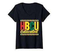 Womens HBCU Grad HBCU Graduate Historically Black V-Neck T-Shirt