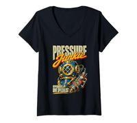 Women's HBOT Hyperbaric Technician Oxygen Wound Chamber V-Neck T-Shirt