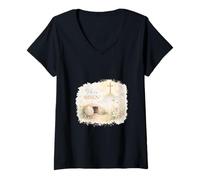 Women's He is Risen - Easter & Faith-Inspired Design V-Neck T-Shirt