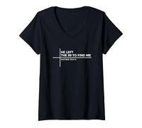 Women's He Left The 99 to Find Me V-Neck T-Shirt