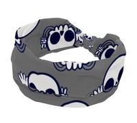 Women's Headband, Cute Skeleton Beckoning Elastic Non-Slip Headband, Wide Hairband, Twist Knotted Sport Workout Head Wrap, Hair Accessories